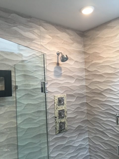 shower wall renovation