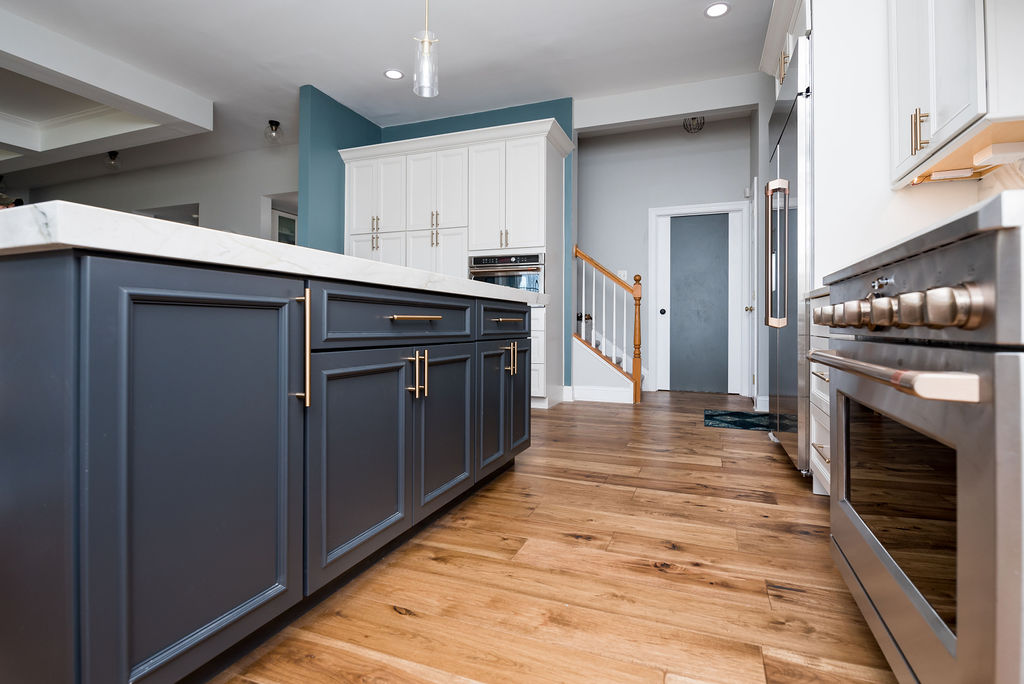 custom kitchen cabinetry and floors